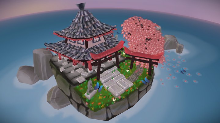 Sakura Shrine 3D Model