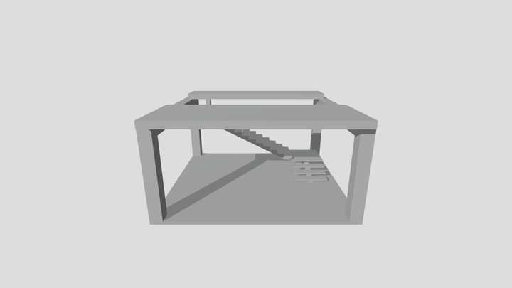 Лестница РоссельМаш Тамбов 3D Model
