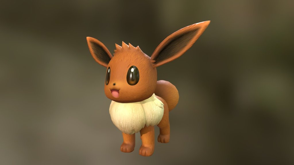 Eevee (Pokemon) Free 3D Model - .dae .fbx - Free3D