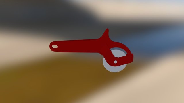 Original Pizza Cutter Assembly 3D Model