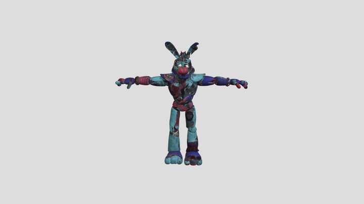 Fnaf-security-breach-ruin-glamrock-bonnie 3D Model