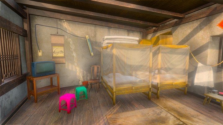 Chinese old house – Modelo 3D gratuito STL