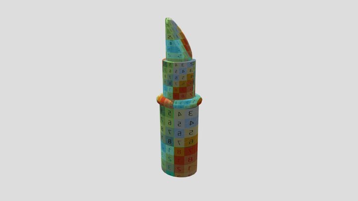 Lipstick with uv 3D Model