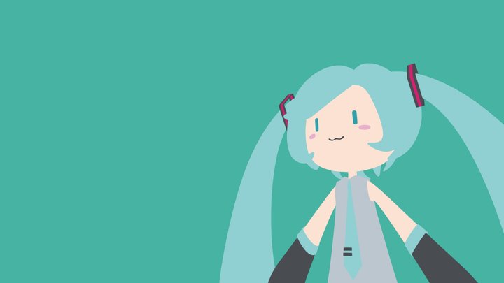 Miku Hatsune (Vocaloid) 3D Model 3D Model