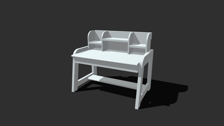 Study Desk 3D Model