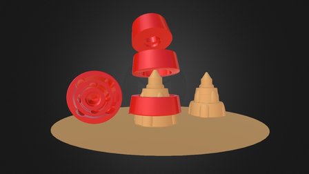 Jose's Sand Castle Bucket IdeaModel 3D Model