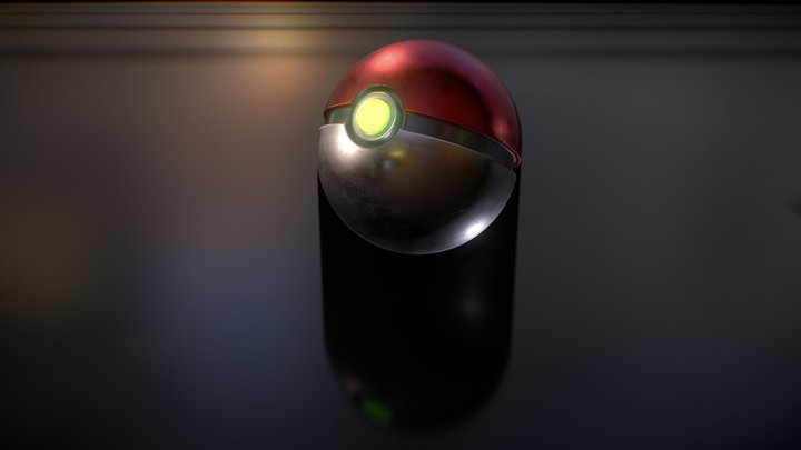 Pokeball 3D Model