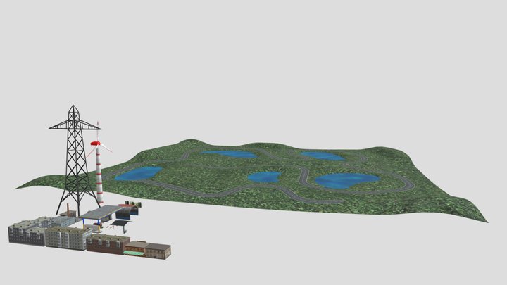 Offroad Environment 3D Model