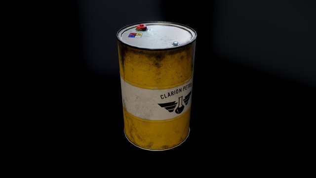 Oil Barrel 3D Model