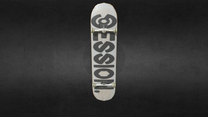 Session Skateboard Deck 3D Model