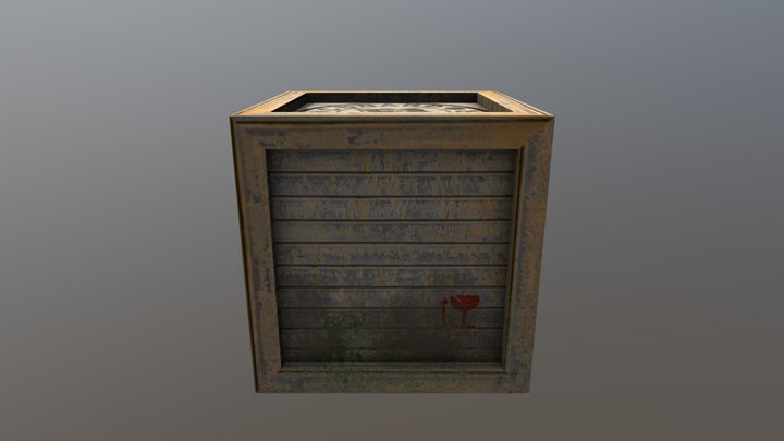 Crate 3D Model