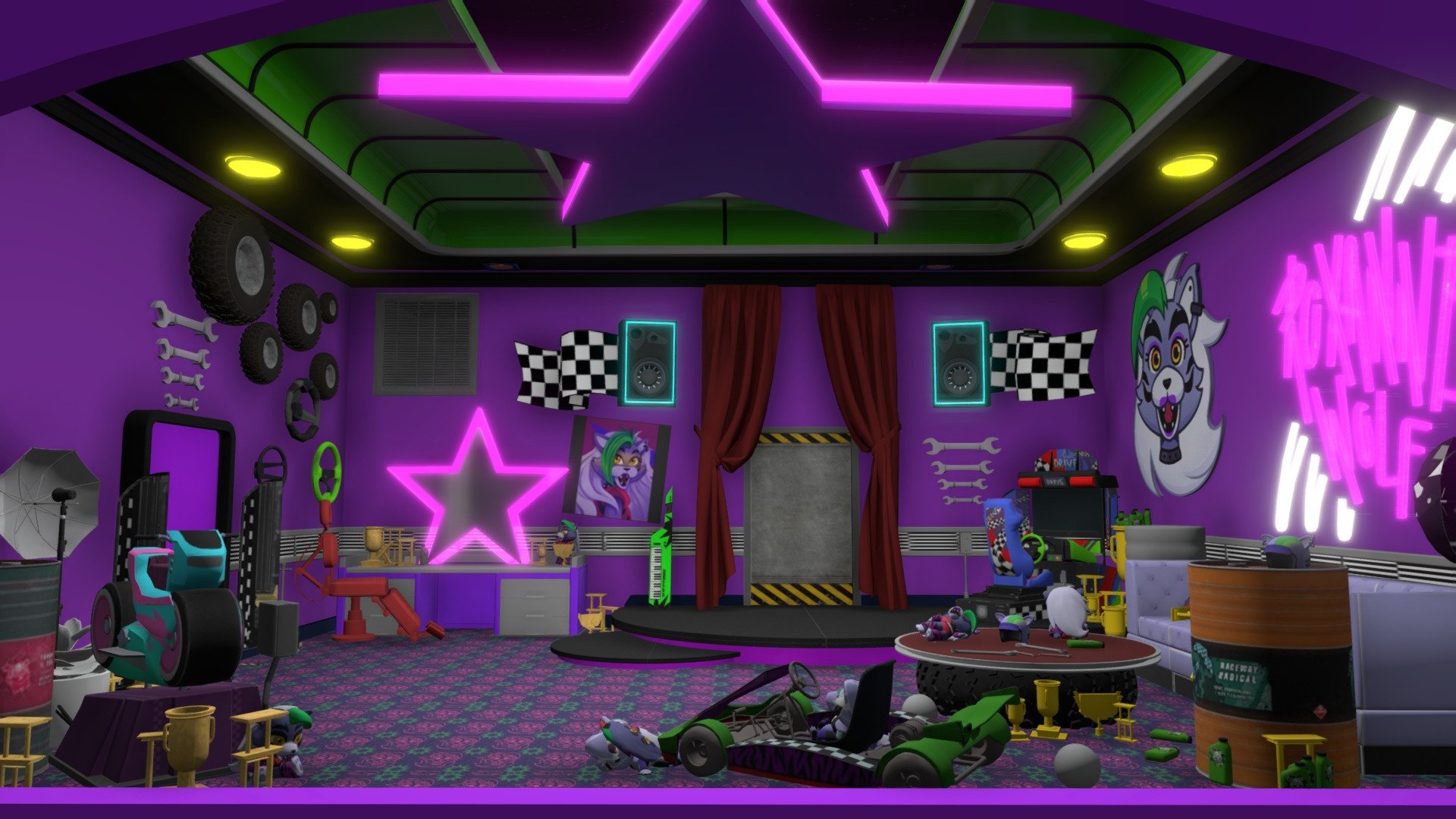 Roxy Green Room - Download Free 3D model by TOY WAR (@toywar.com ...