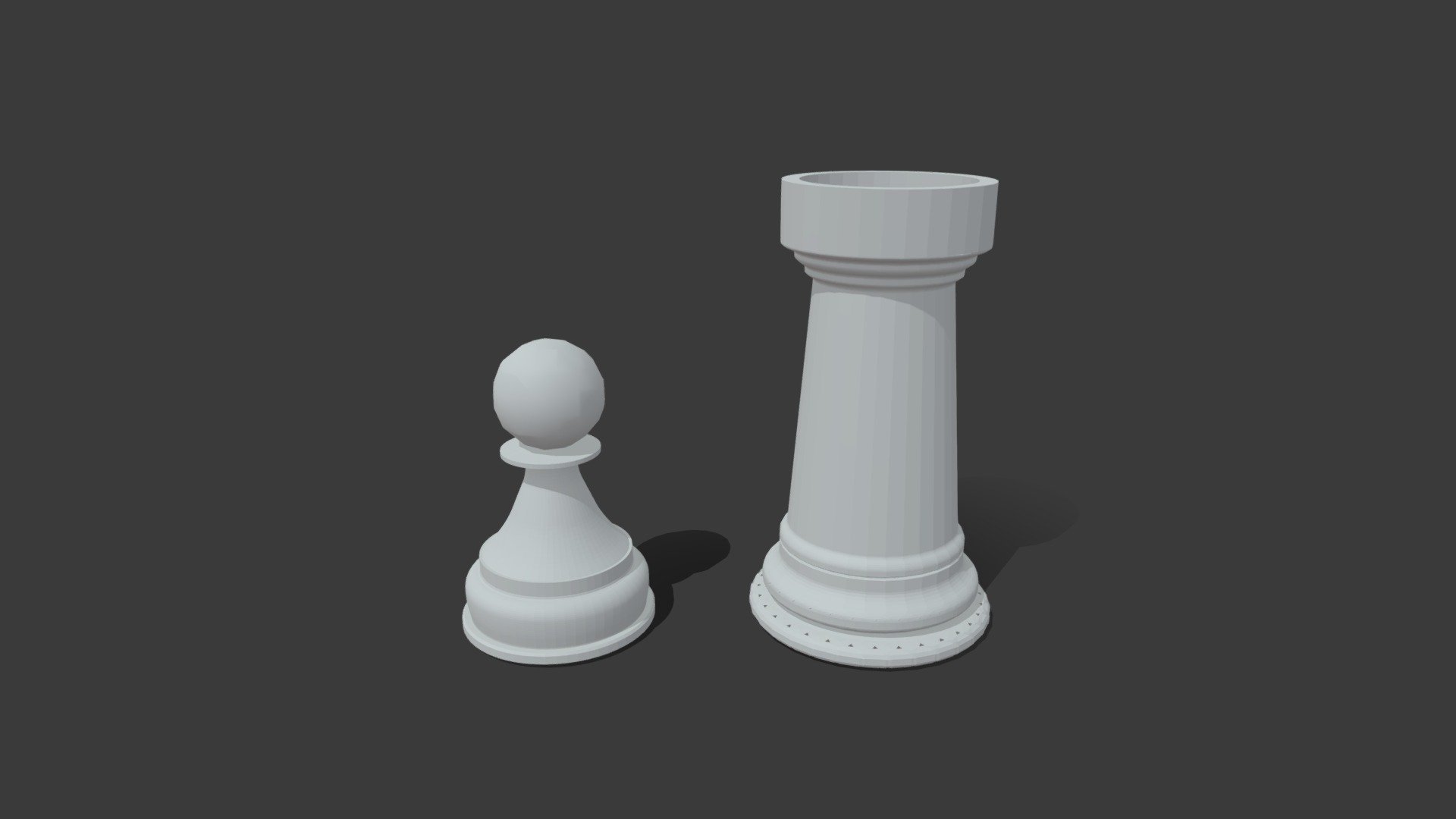 rook & pawn - 3D model by Noah Real (@n.reha26) [f76248c] - Sketchfab