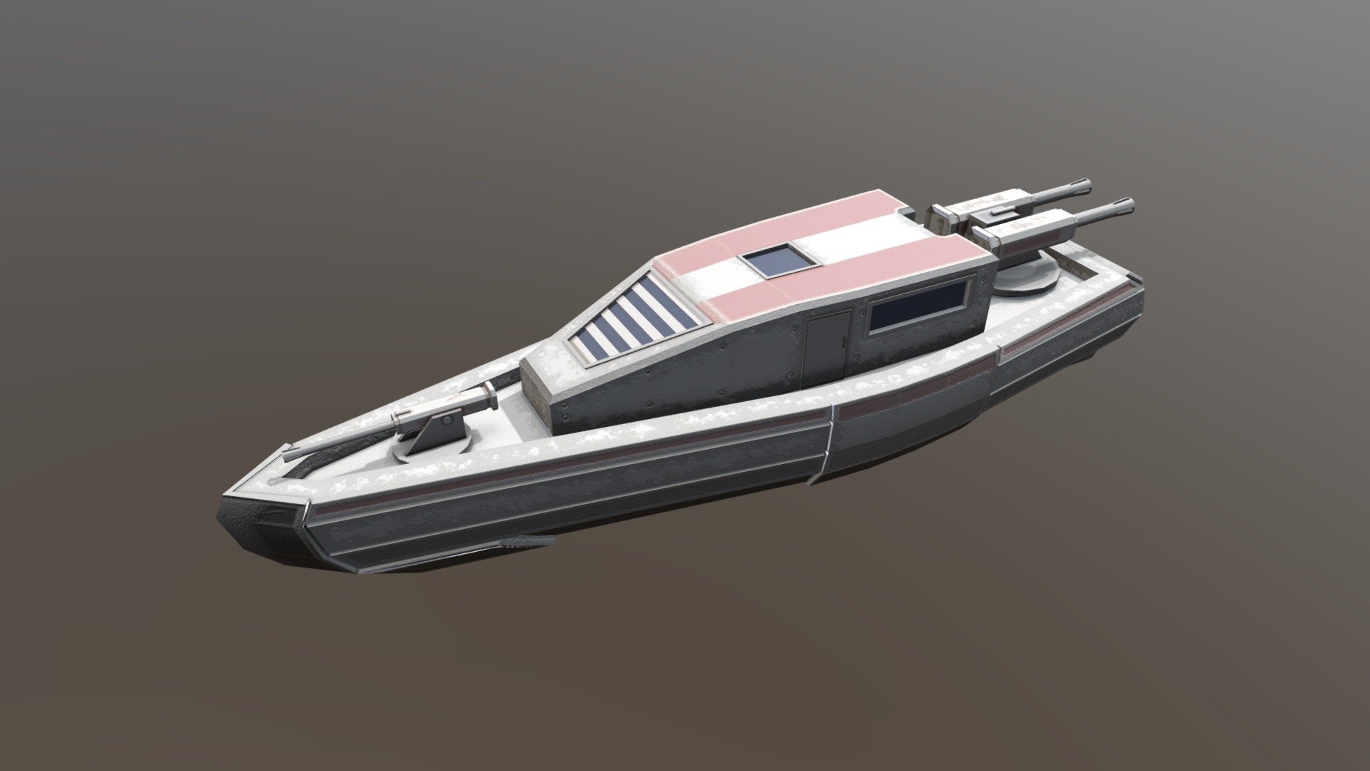 "Wasp" combat boat 3D model by Bohdan3D (Bohdan3D