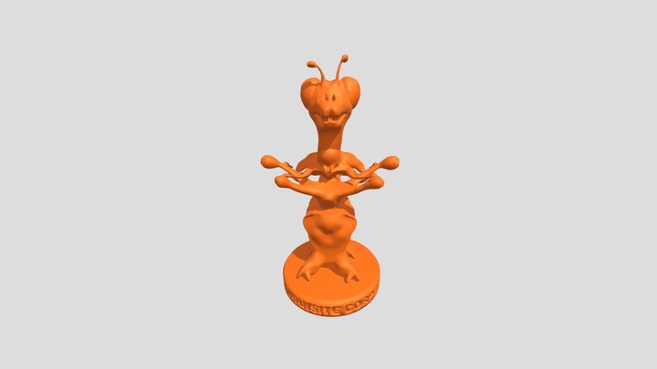 The Mantis Queen 3D Model