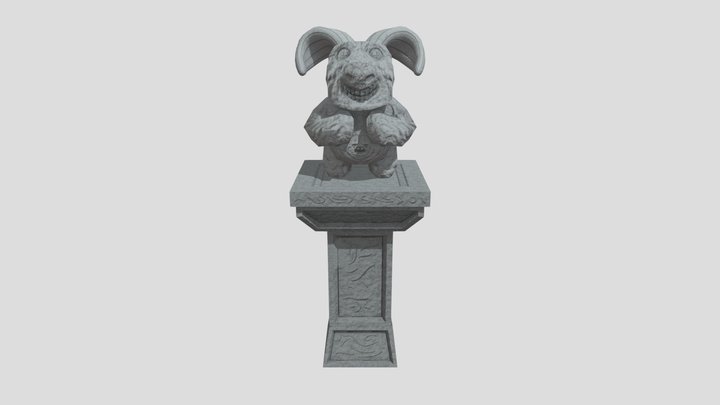 Creepy Statue 3D Model
