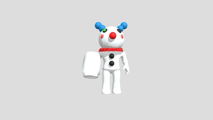 Clown Piggy (from Carnival Piggy!!) 3D Model