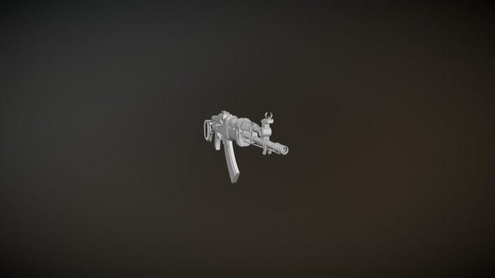 Chinese Assault Rifle 3D Model