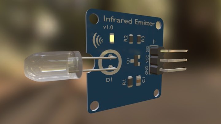 Arduino Infrared Emitter Module 3D Model