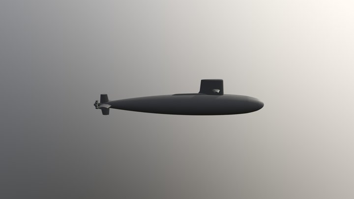 USS Skipjack (SSN-585) 3D Model