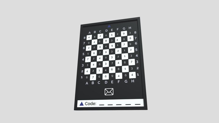 Ribba 50x70 - Chess Puzzle 3D Model