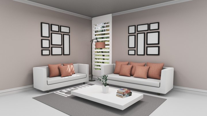 Living Room #2 3D Model