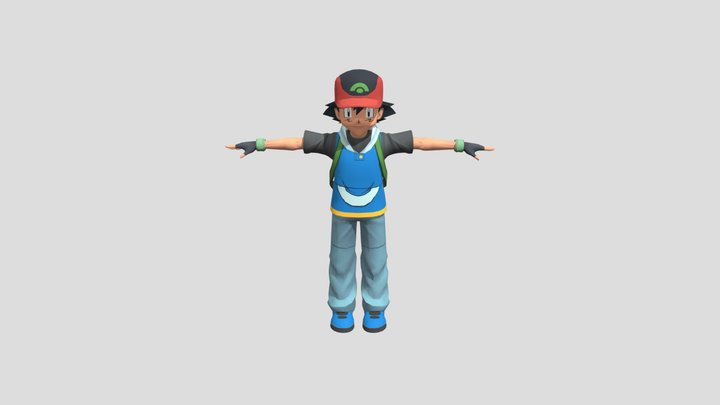 Ash Ketchum – Gratis 3D-model STL