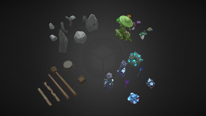ARGH! - Props environment Collection 3D Model