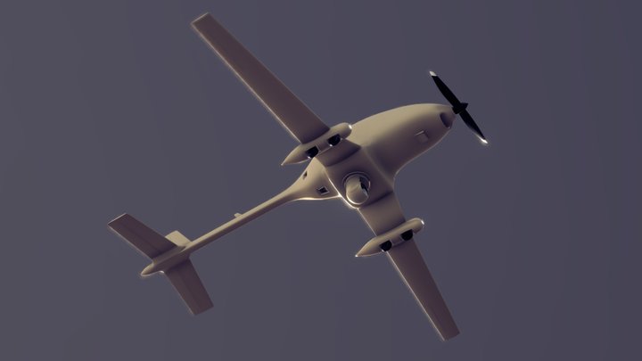 A CONCEPT MODEL DRONE SPOT EAGLE (GAMEREADY) 3D Model