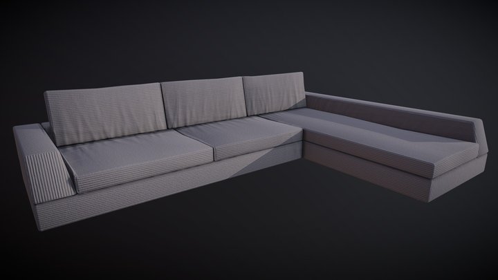 Corner sofa 3D Model