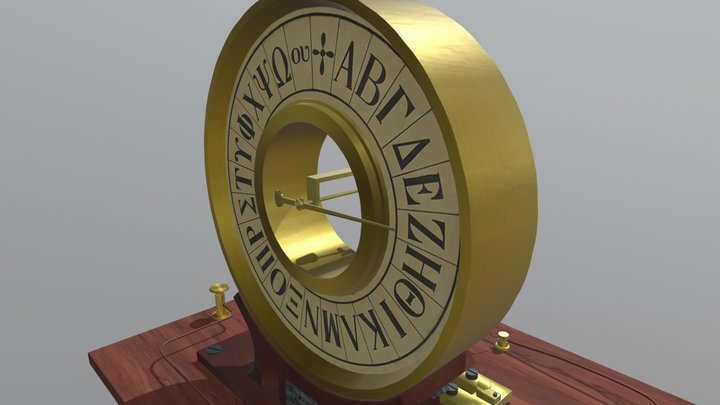 Alphabetic Telegraph Receiver 3D Model