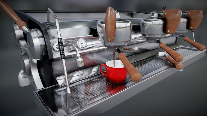 Slayer Espresso Machine 3D Model 3D Model