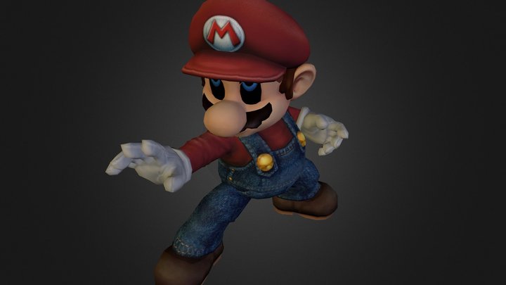 Wii - Super Smash Bros Brawl - Mario Trophy 3D Model