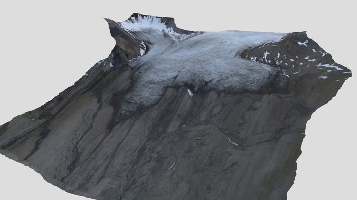 Linnébreen Glacier 3D Model