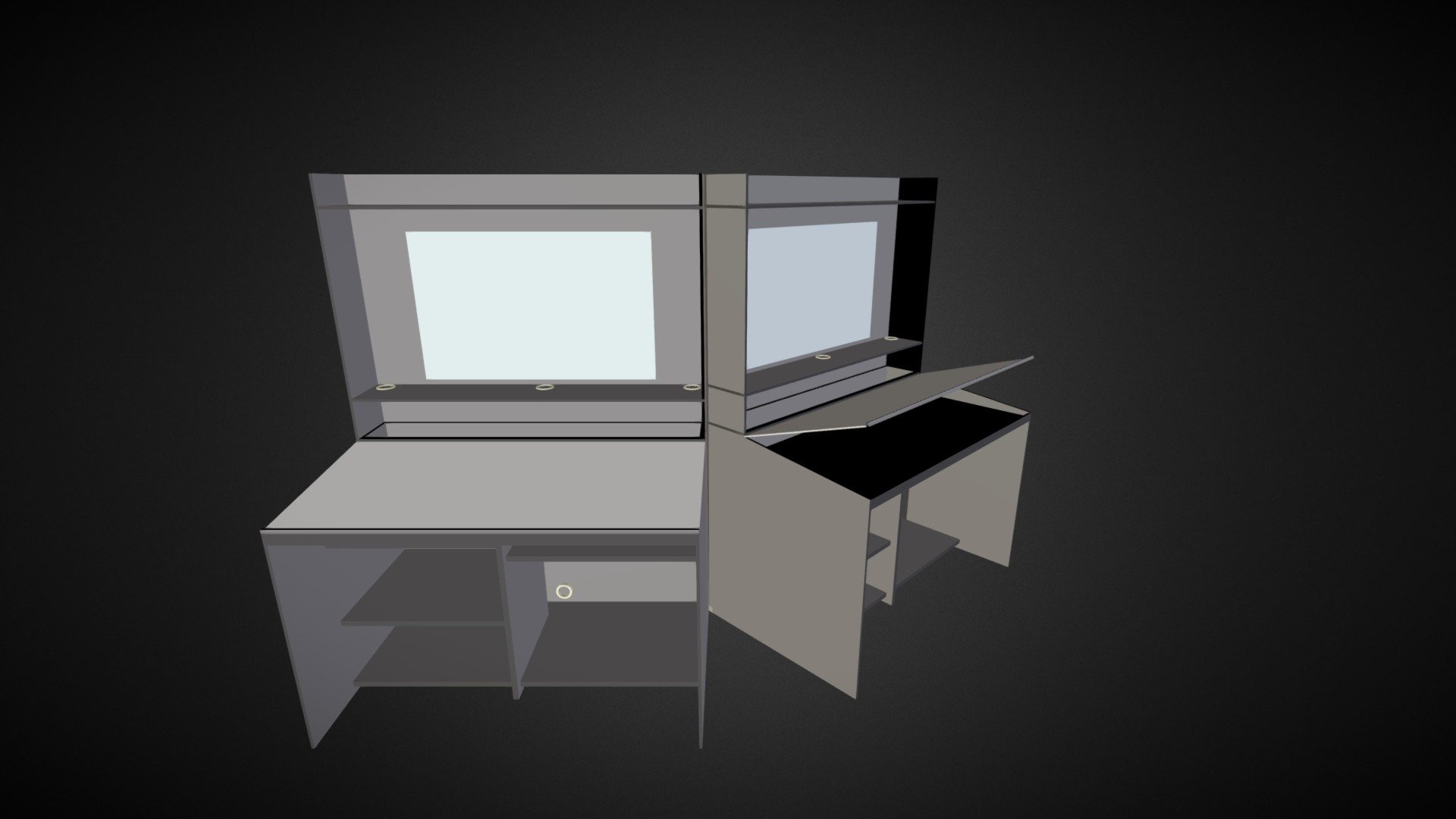 Desk - 3D model by nibogt [f76c4e7] - Sketchfab