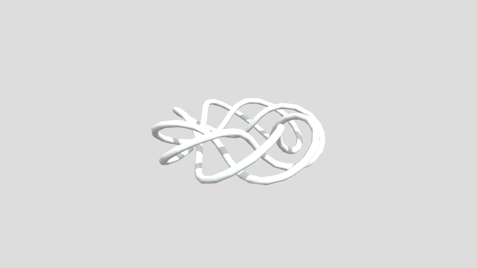 Lowpoly torus knot 8,3