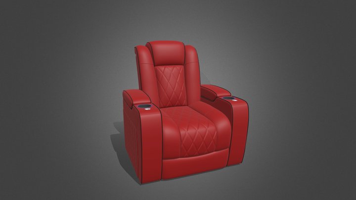 Tuscany Home Theater Seating 3D Model
