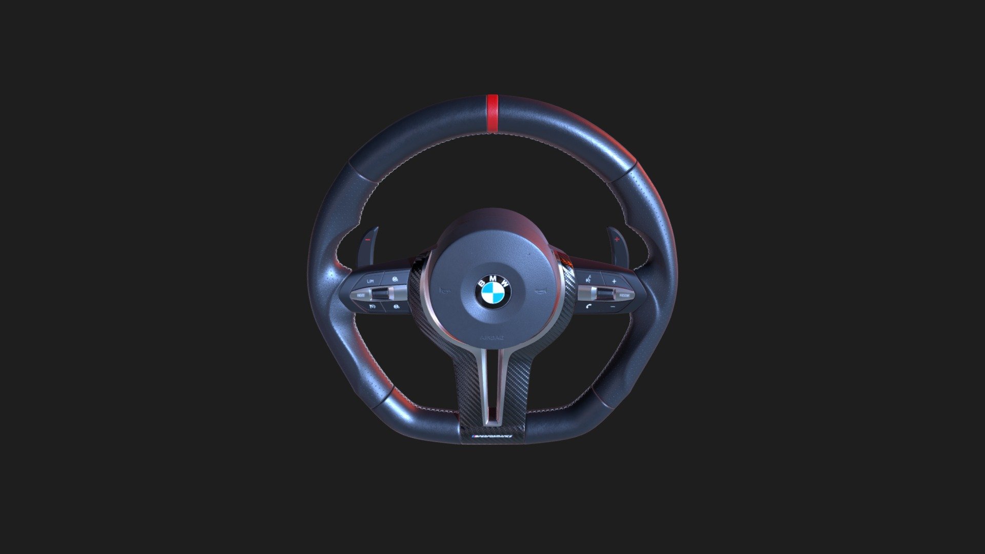BMW Steering Wheel High Poly 3D model by jurij.bereznyckyj [f76ee89