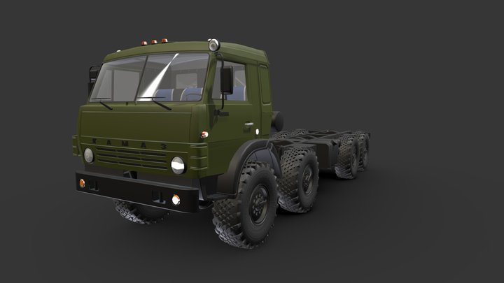 Камаз-6350 мустанг 3D Model