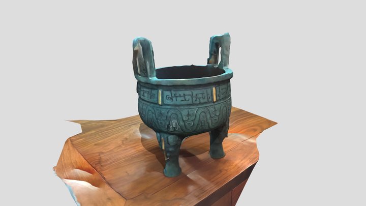 三足圆鼎 by Kelly 3D Model