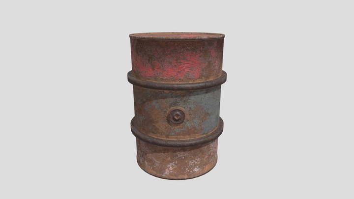 Rusty Barrel Red – Modello 3D gratuito STL