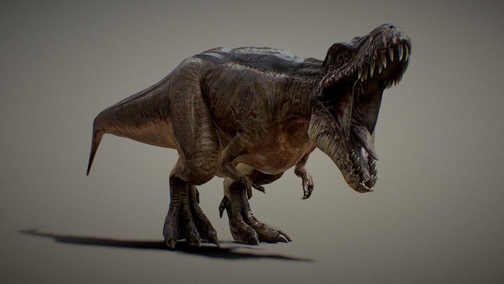 Rigged T-Rex Fabulous 3D Model