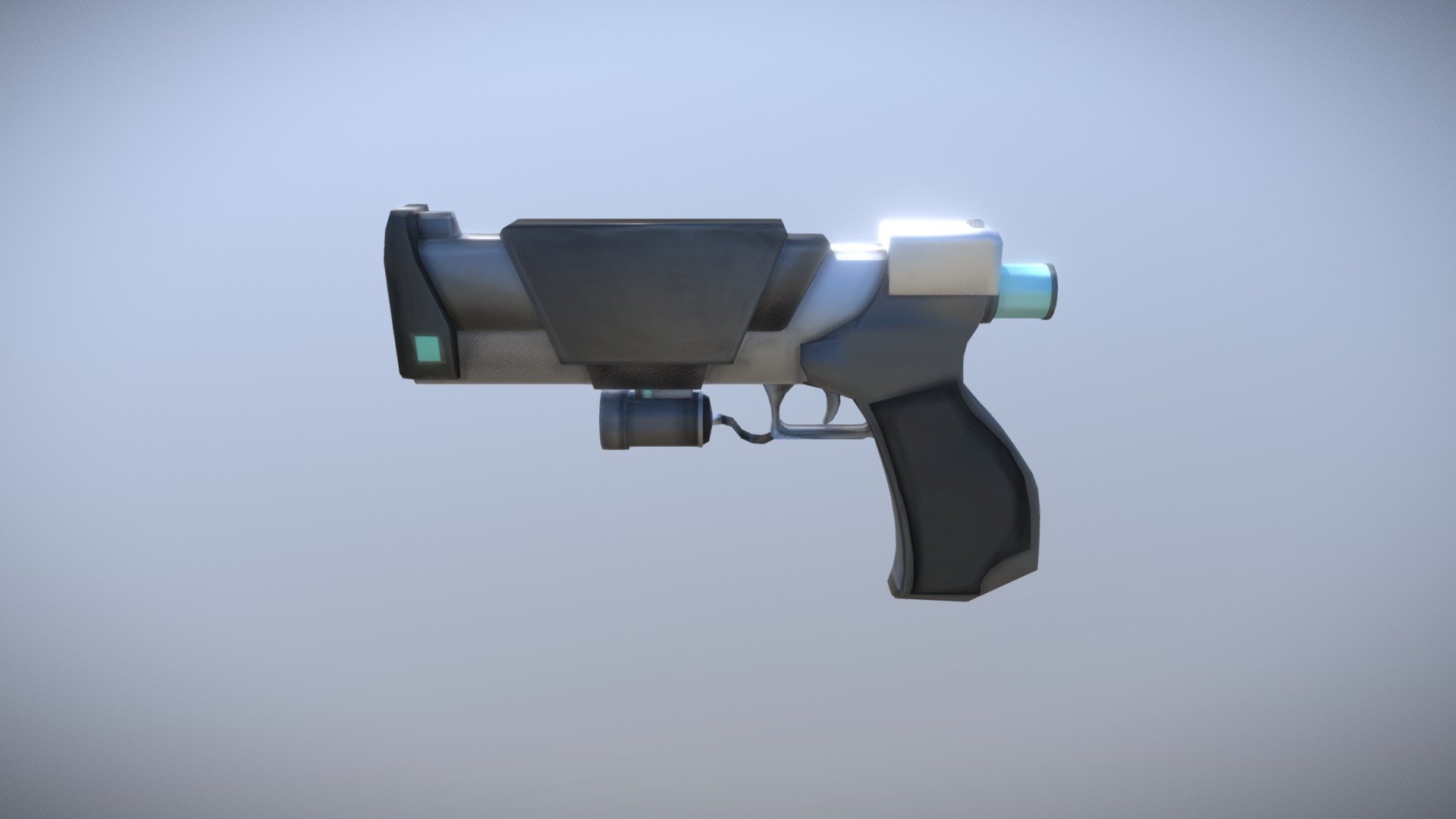 Cyberpunk Gun 2 - 3D model by Ghan (@genghisghan) [f771b59] - Sketchfab