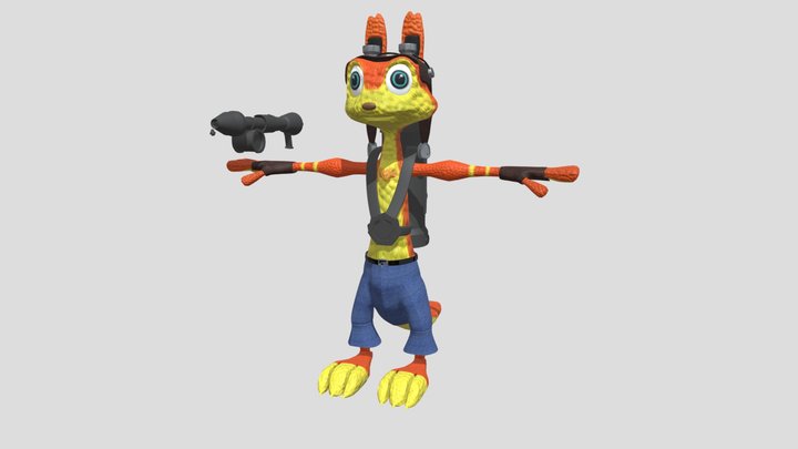 CRAZY FINAL DAXTER BAKE AND UVS 3D Model