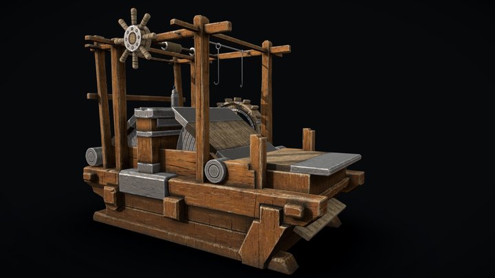 Leather Weaving Machine 3D Model