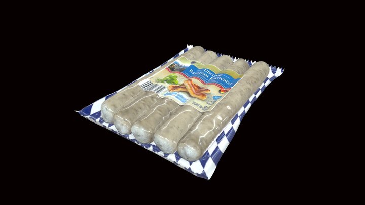 Package of Bratwurst 3D Model