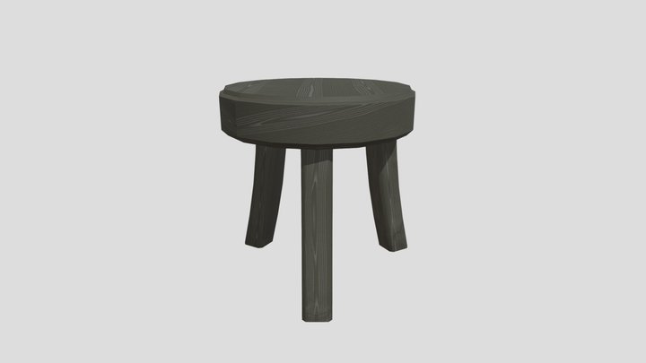 Dungeon Stool 3D Model