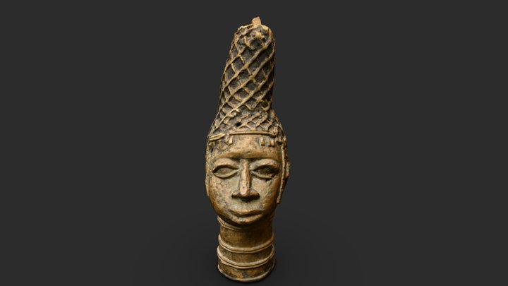 Benin királynő szobor 3D Model