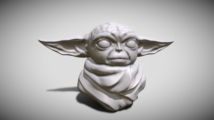 Baby Yoda 3D Model