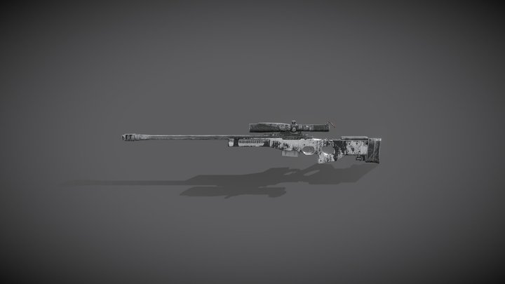 Sniper Rifle 3D Model